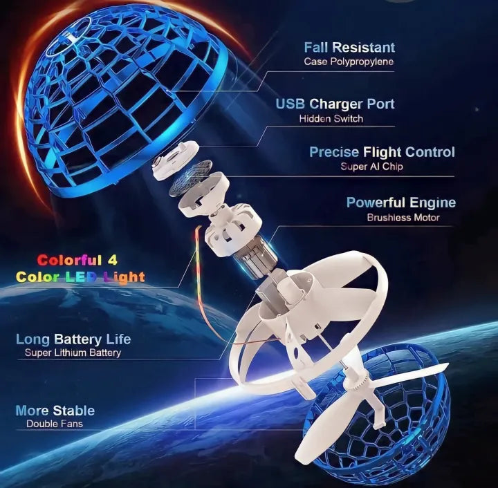 Flying Spinner Boomerang Ball
